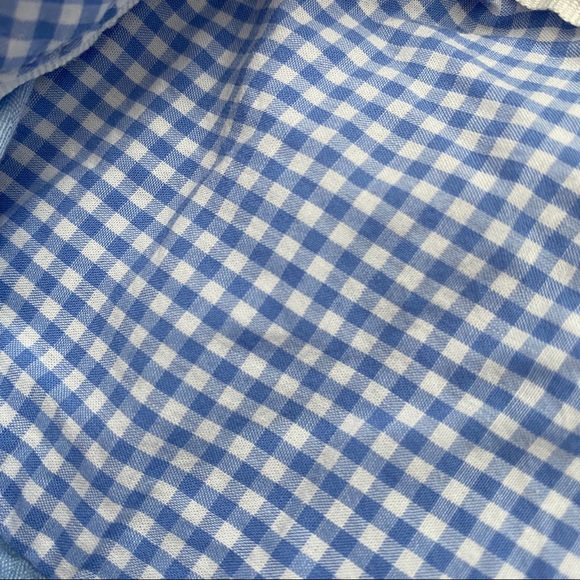 H&M Blue Button Up With Elbow Patches - Picture 6 of 9